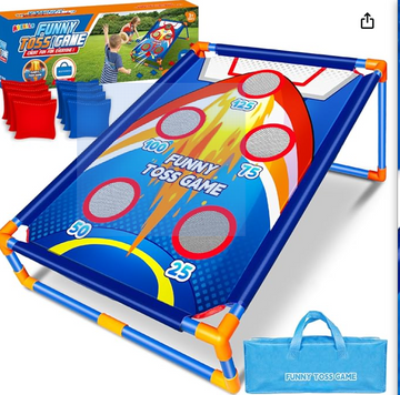 Bean Bag toss Game for Kids Outdoor Activities, Ideal Birthday Christmas Toys for 3-8 Years Old, Outside Toys for 3 4 5 6 7 8 Years Old Boys Girls, Fun Outdoor Game Family Party Game